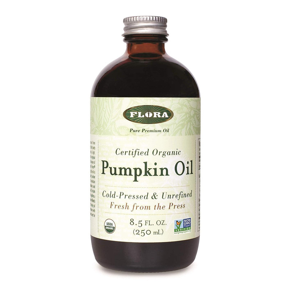 Flora Organic Pumpkin Oil, Cold Pressed and Unrefined, 8.5 Oz